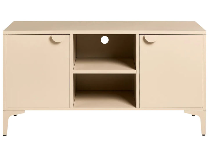 TV Stand Metal Beige Reshelle