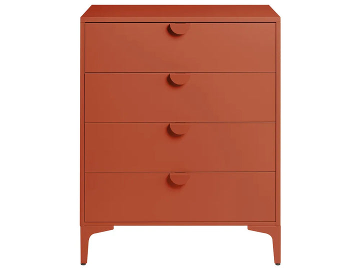 4 Drawer Chest Metal Golden Brown Reshelle