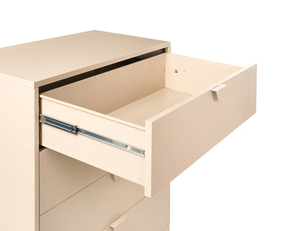 4 Drawer Chest Metal Beige Reshelle