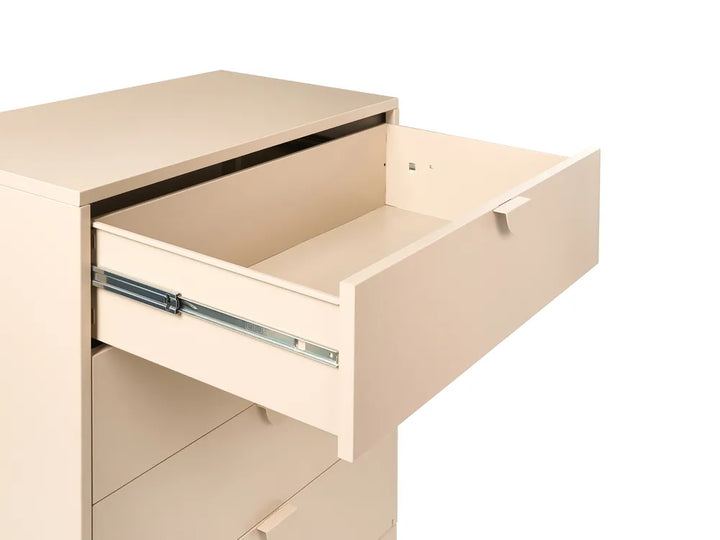 4 Drawer Chest Metal Beige Reshelle
