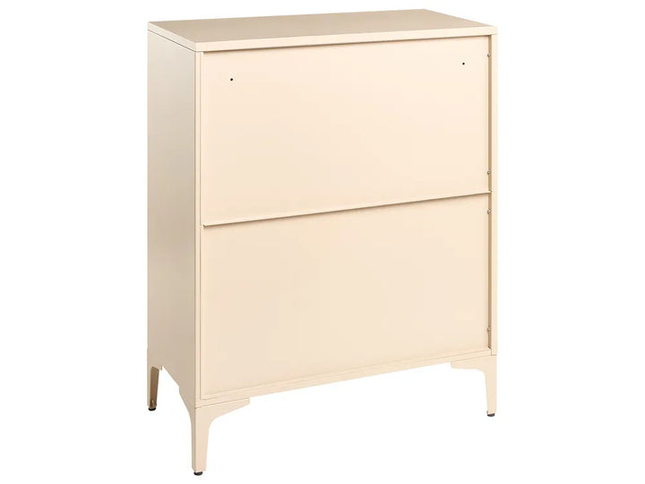 4 Drawer Chest Metal Beige Reshelle