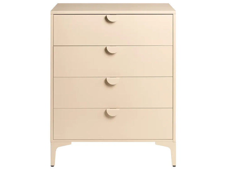 4 Drawer Chest Metal Beige Reshelle
