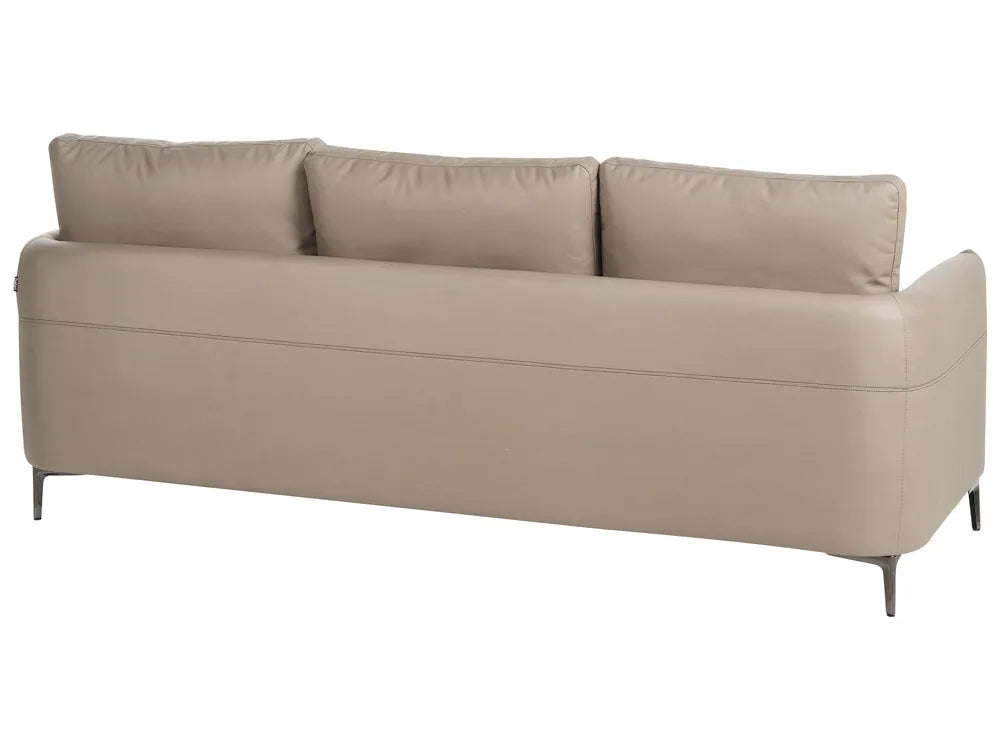 Sofa 3 Seater Fabric Taupe Doynton