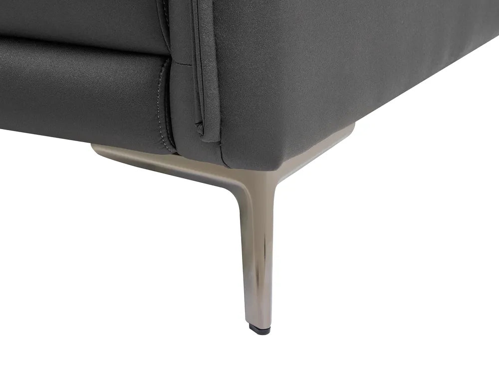Sofa 3 Seater Fabric Black Doynton