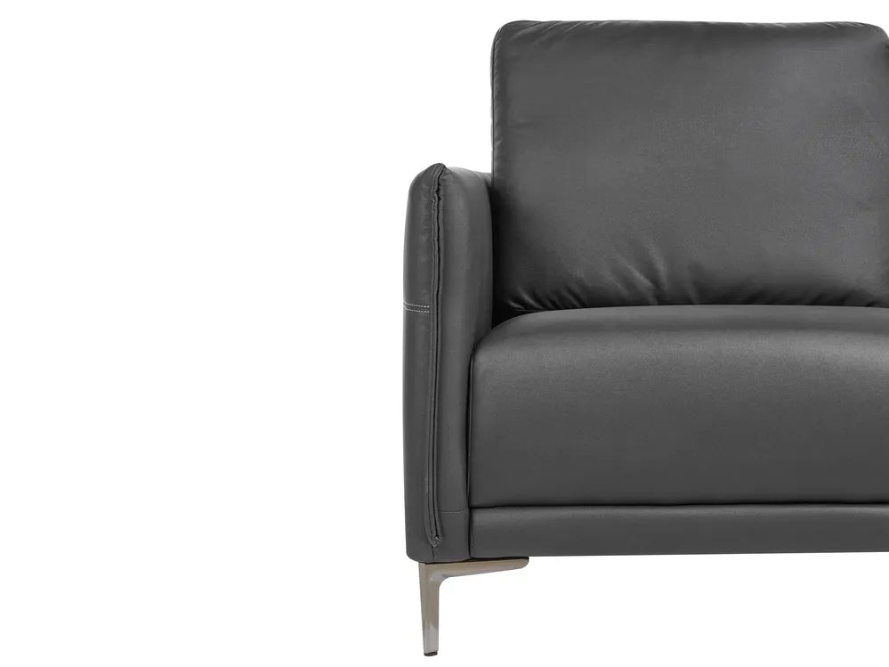 Sofa 3 Seater Fabric Black Doynton
