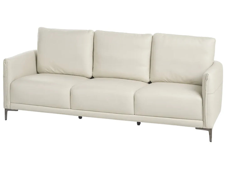 Living Room Set 6 Seater Fabric Light Beige Doynton