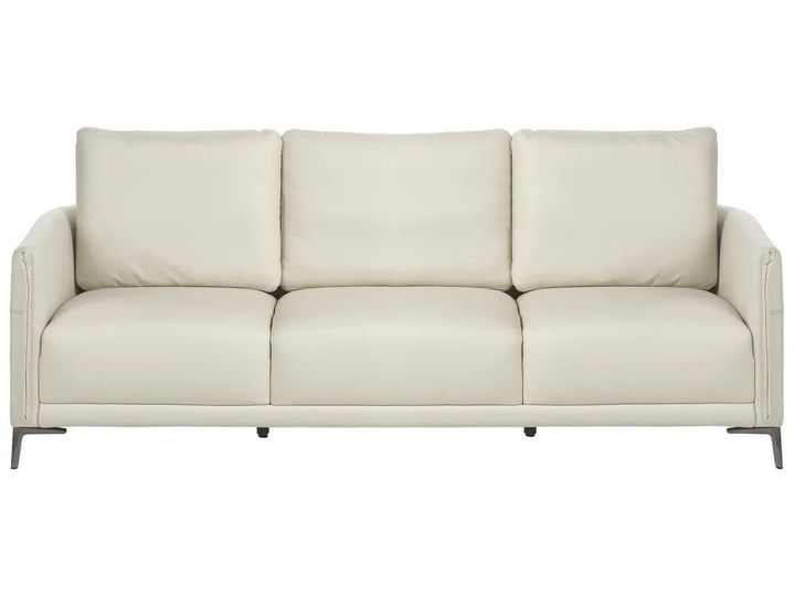 Living Room Set 6 Seater Fabric Light Beige Doynton