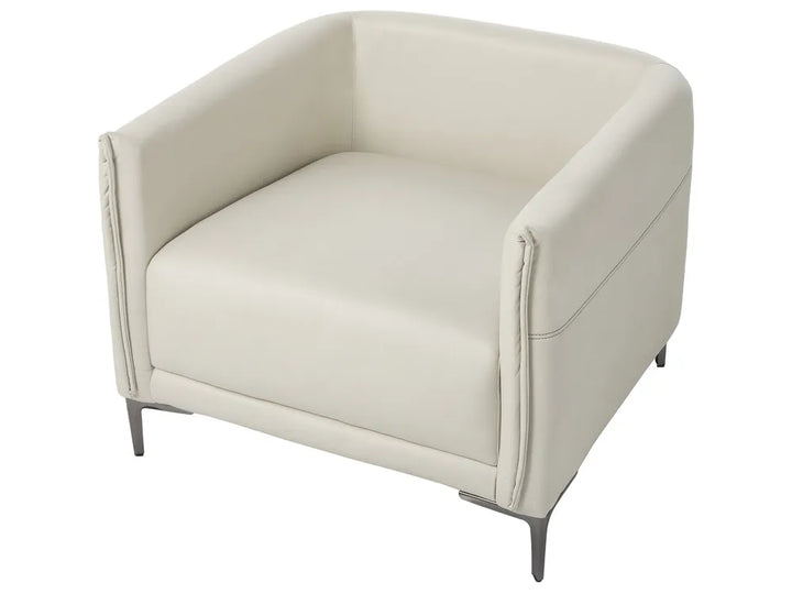 Living Room Set 6 Seater Fabric Light Beige Doynton