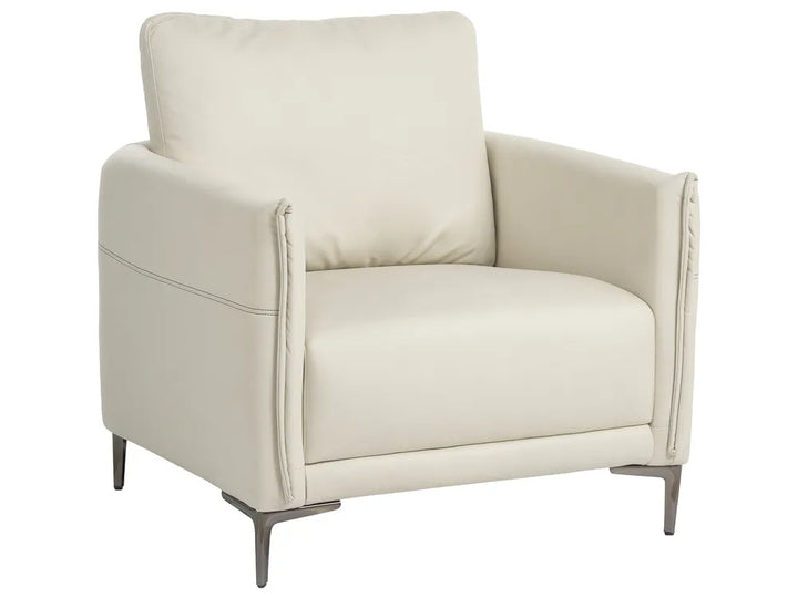 Living Room Set 6 Seater Fabric Light Beige Doynton