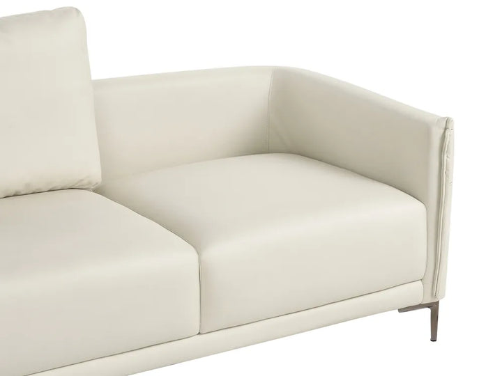 Living Room Set 6 Seater Fabric Light Beige Doynton