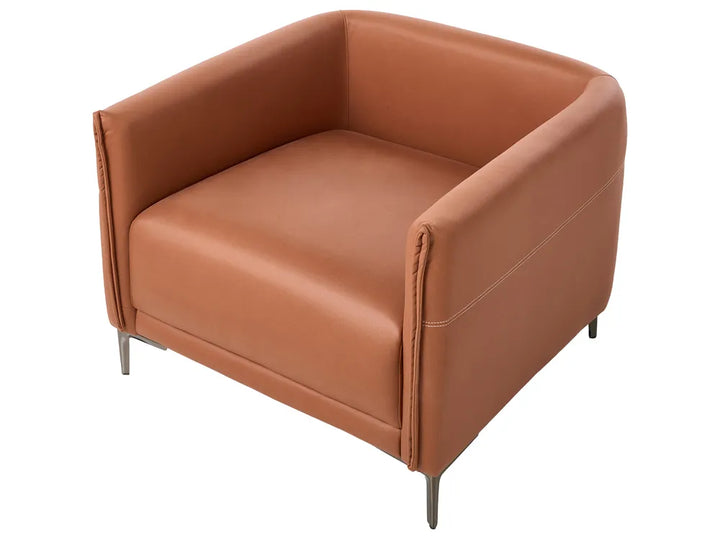 Living Room Set 6 Seater Fabric Golden Brown Doynton