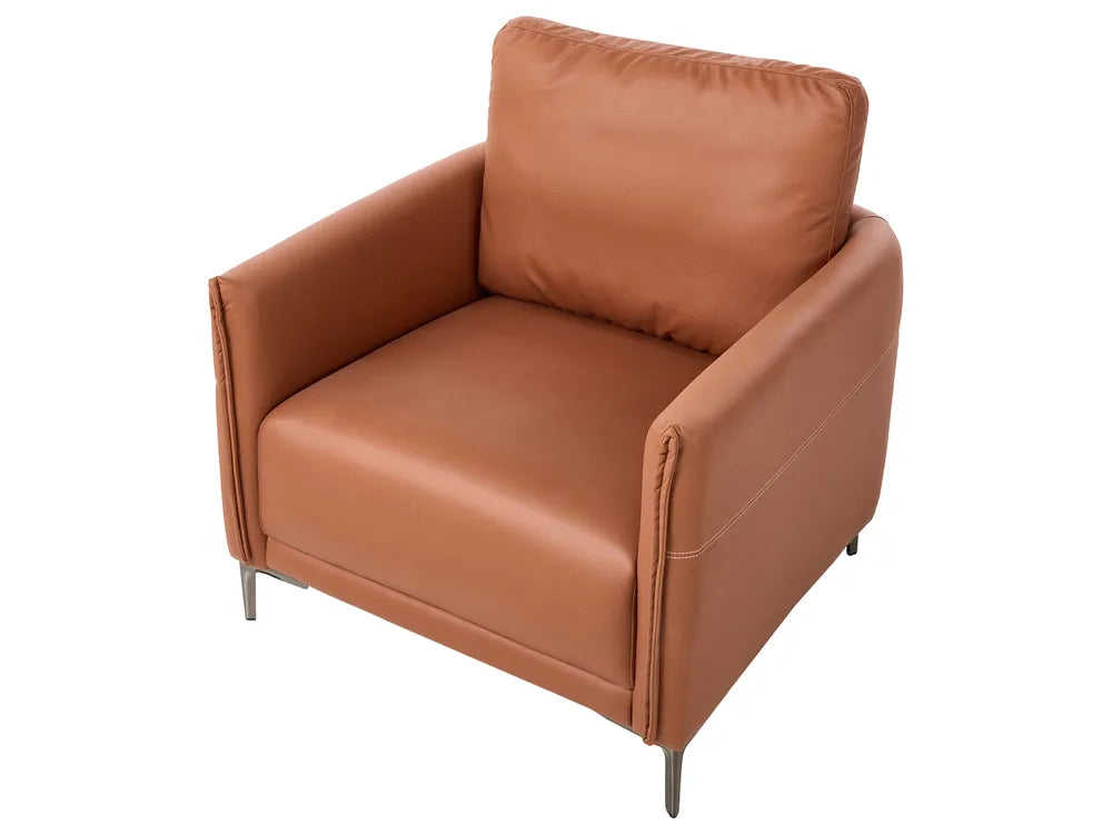 Living Room Set 6 Seater Fabric Golden Brown Doynton