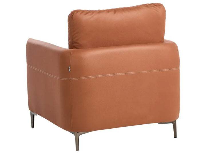 Living Room Set 6 Seater Fabric Golden Brown Doynton