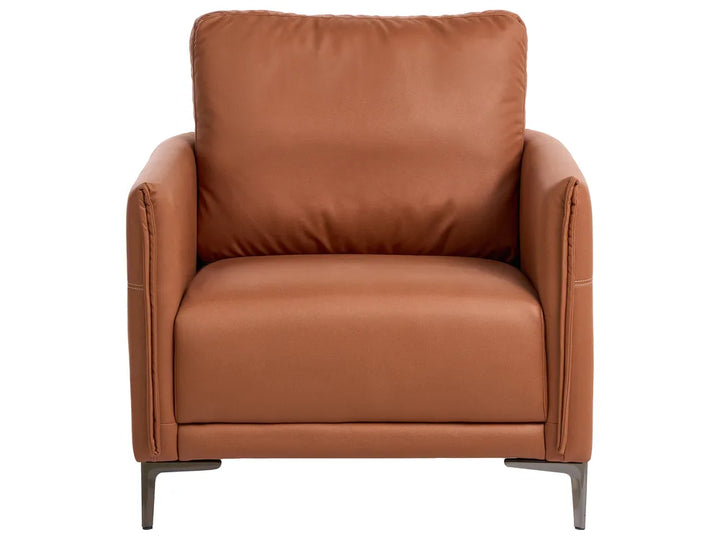 Living Room Set 6 Seater Fabric Golden Brown Doynton