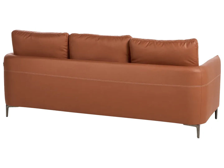 Living Room Set 6 Seater Fabric Golden Brown Doynton