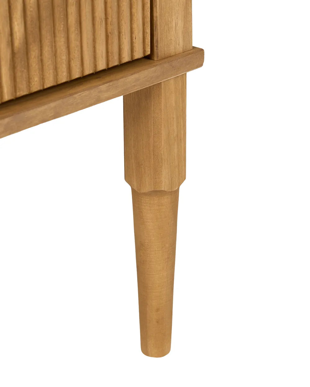 2 Drawer Bedside Table Pine Wood Light Brown Rufio