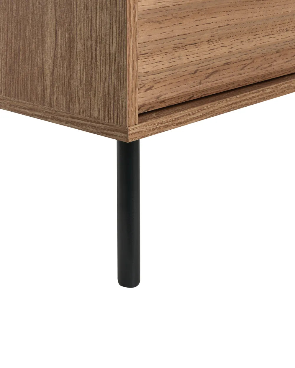 2 Drawer Bedside Table Light Brown Delanie