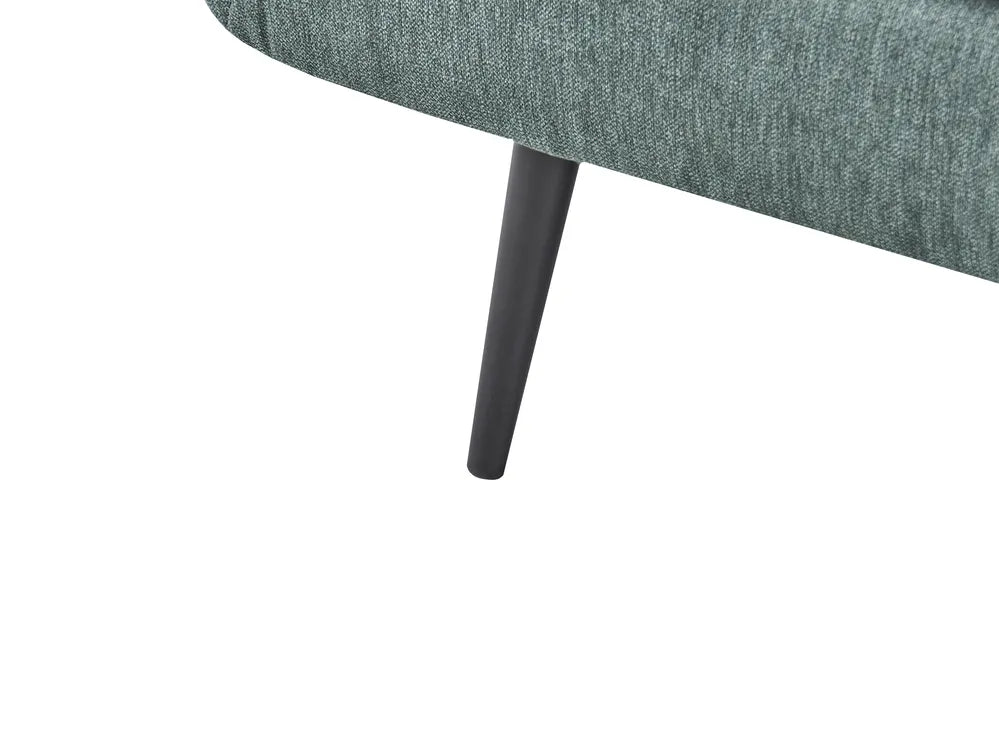Living Room Set 4 Seater Fabric Green Chira