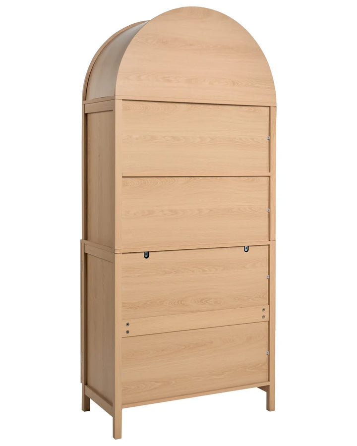Shelving Unit 180 cm Light Brown Heleana