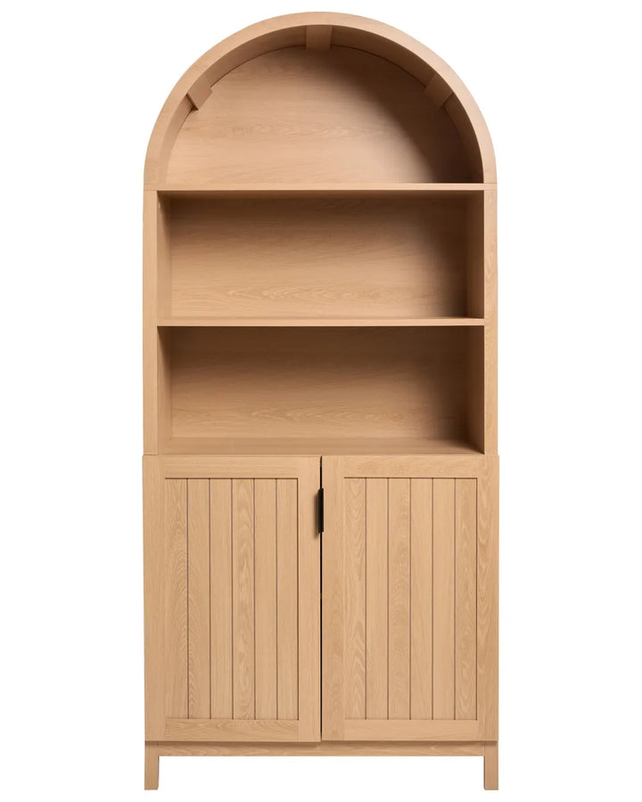 Shelving Unit 180 cm Light Brown Heleana
