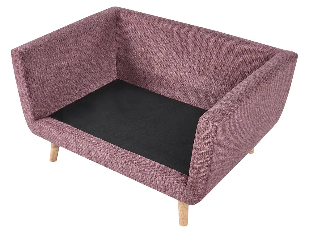 Living Room Set 4 Seater Fabric Pink Chira