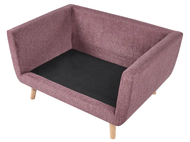 Living Room Set 4 Seater Fabric Pink Chira