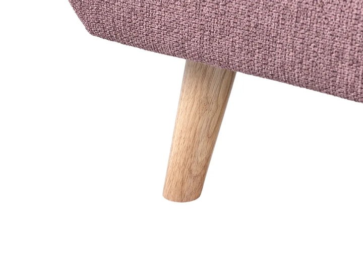 Living Room Set 4 Seater Fabric Pink Chira