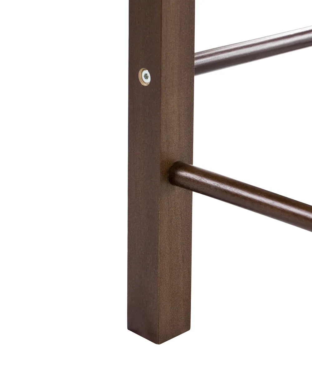Set of 2 Bar Stools Wood Dark Brown Ayyash