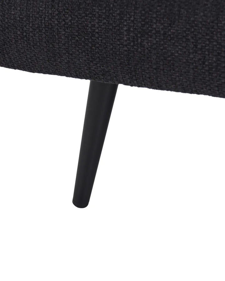 Armchair Fabric Black Chira