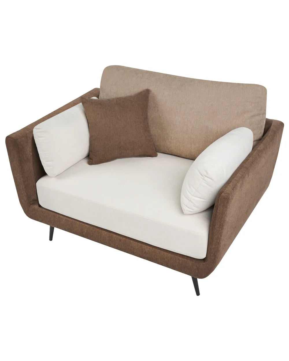 Armchair Fabric Brown Chira