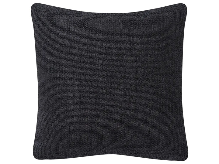 Sofa 3 Seater Fabric Black Chira