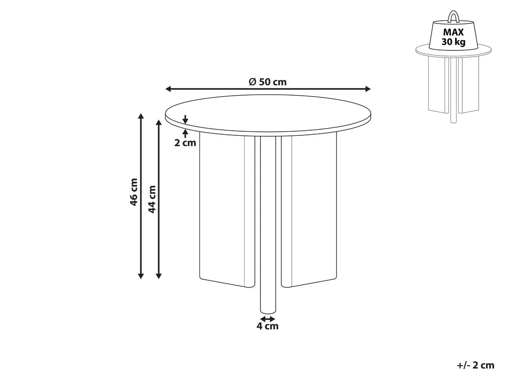 Side Table Black Aniek