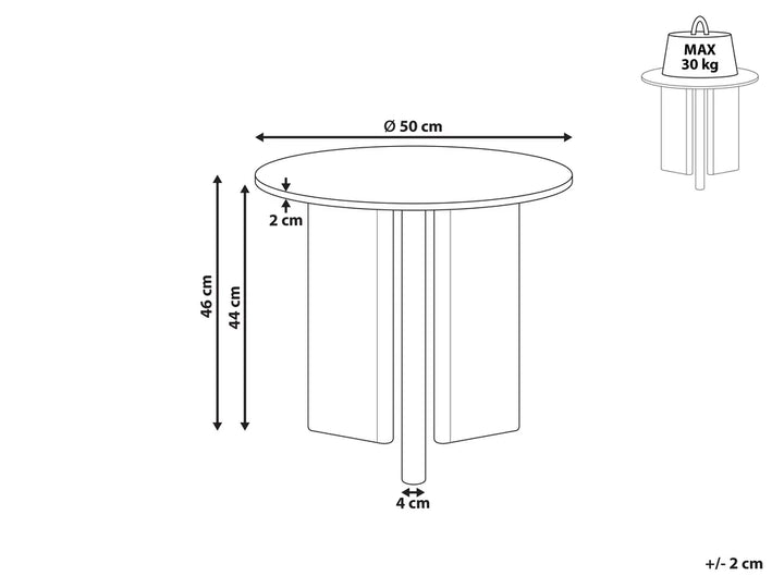 Side Table Black Aniek