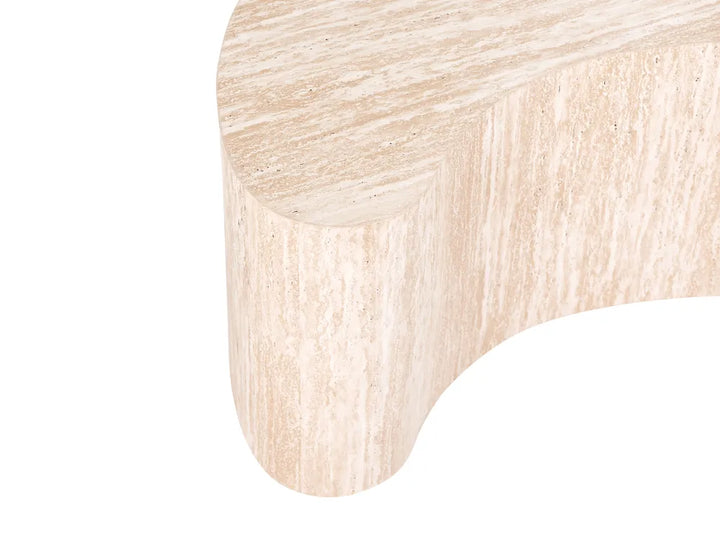 Side Table Travertine Effect Tiernagh