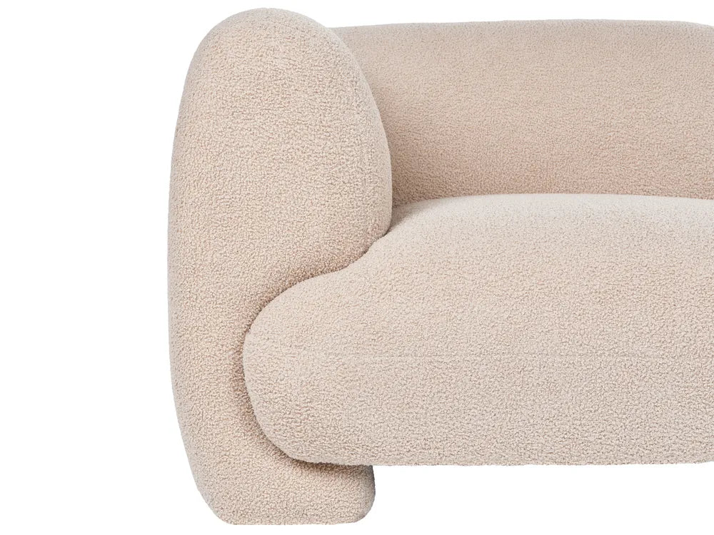 Modular Sofa 2 Seater Beige Boucle Arlesia