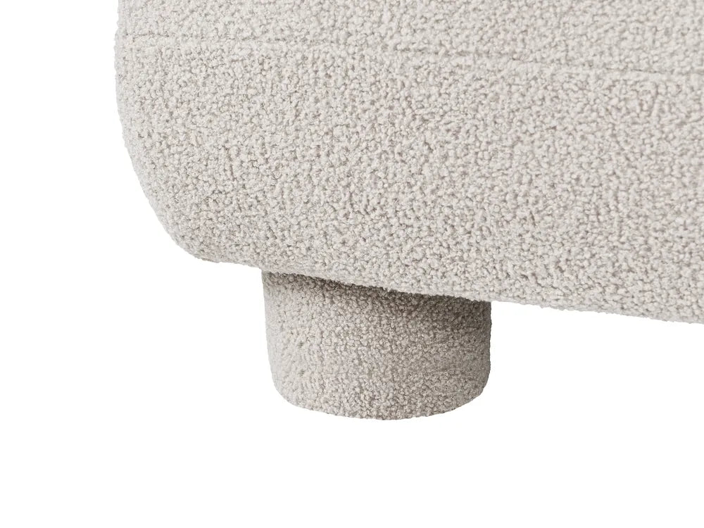 1-Seat Section Off-White Boucle Arlesia