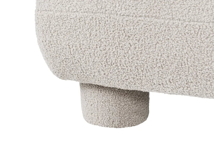 1-Seat Section Off-White Boucle Arlesia