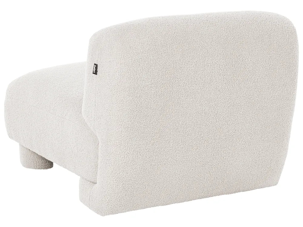 1-Seat Section Off-White Boucle Arlesia