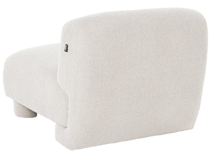 1-Seat Section Off-White Boucle Arlesia