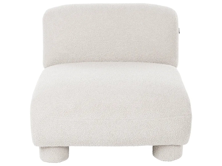 1-Seat Section Off-White Boucle Arlesia