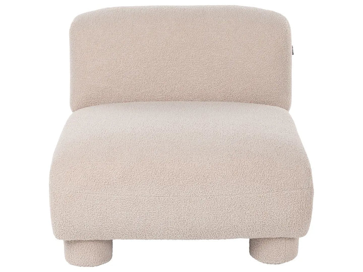Modular Living Room Set 4 Seater Beige Boucle Arlesia