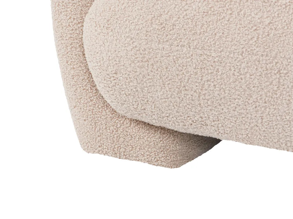 Modular Sofa 3 Seater Beige Boucle Arlesia
