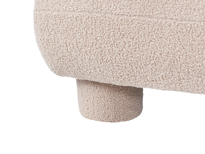 Modular Living Room Set 4 Seater Beige Boucle Arlesia