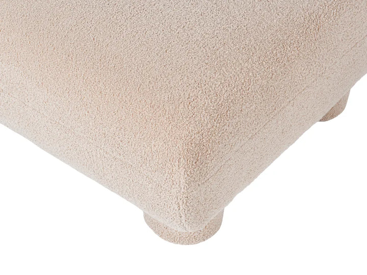 Modular Living Room Set 4 Seater Beige Boucle Arlesia