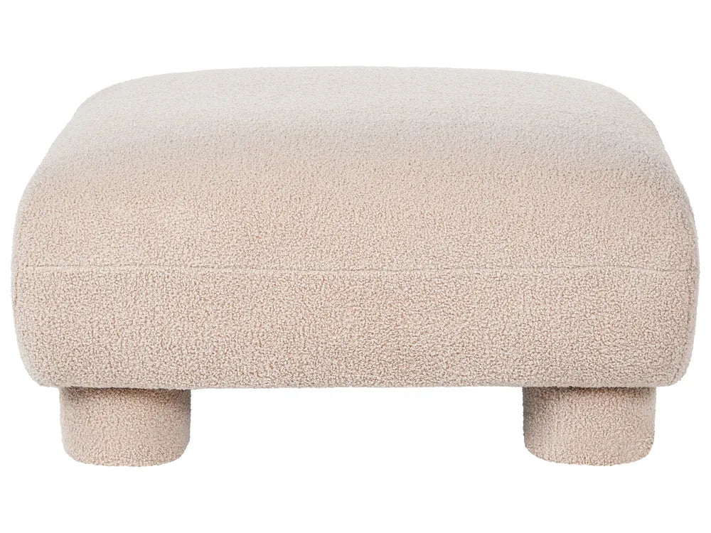 Modular Living Room Set 4 Seater Beige Boucle Arlesia