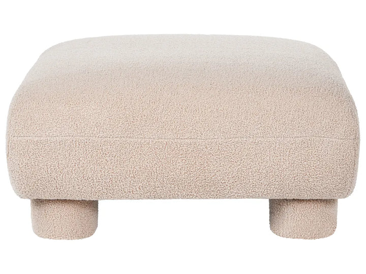 Modular Living Room Set 4 Seater Beige Boucle Arlesia