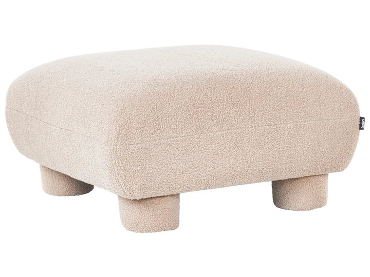 Modular Living Room Set 4 Seater Beige Boucle Arlesia