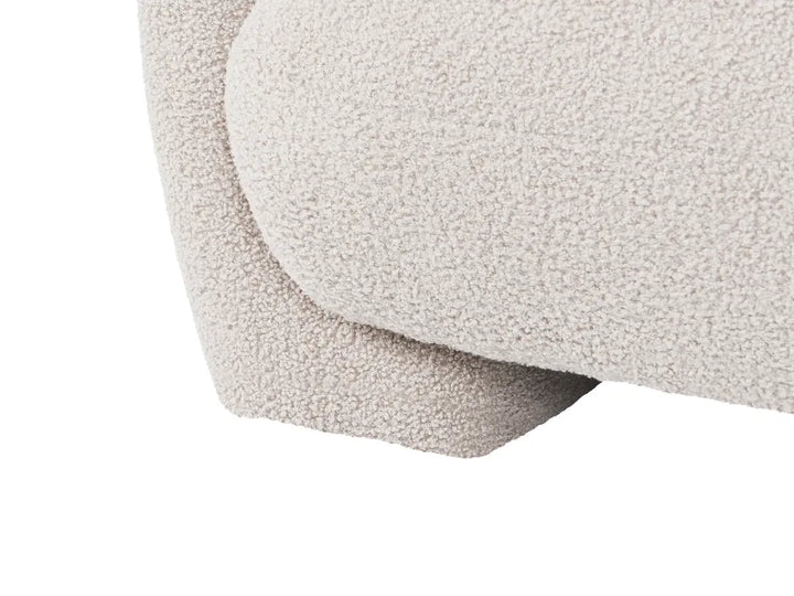 Modular Sofa 3 Seater Off-White Boucle Arlesia