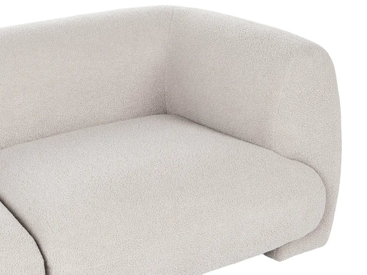Modular Sofa 3 Seater Off-White Boucle Arlesia