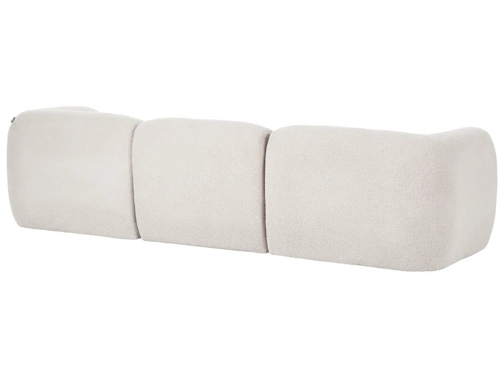 Modular Sofa 3 Seater Off-White Boucle Arlesia